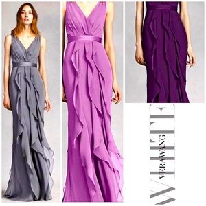 WHITE BY VERA WANG - Chiffon Bridesmaid Dress (Wisteria) Size 0